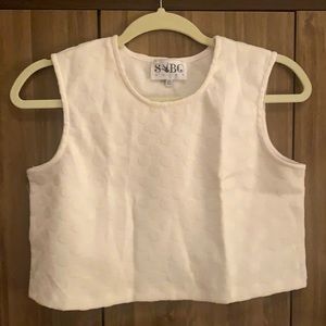 Sabo skirt cropped polka dot top